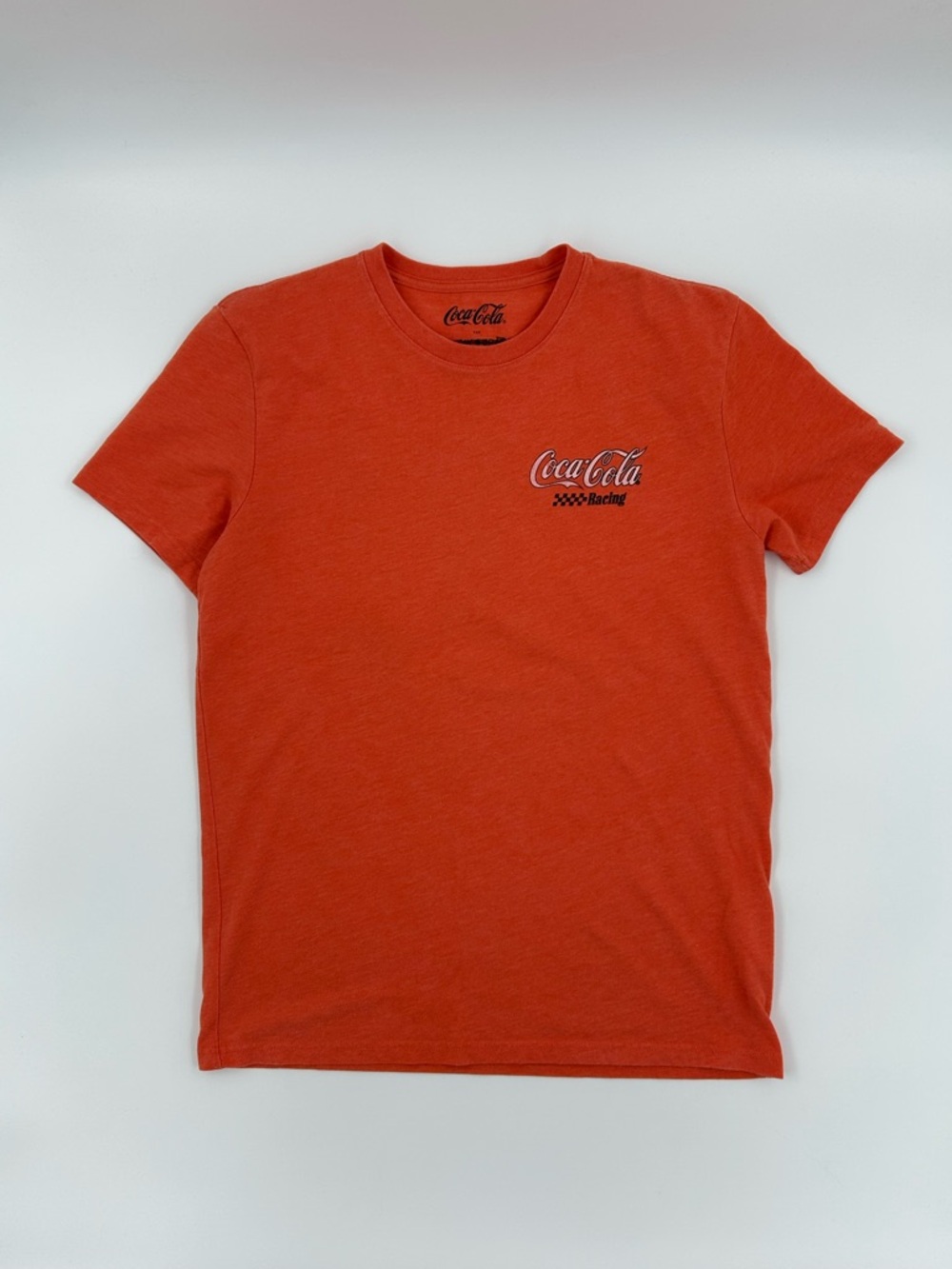 Lucky Brand Coca-Cola Racing Logo Tee in Orange